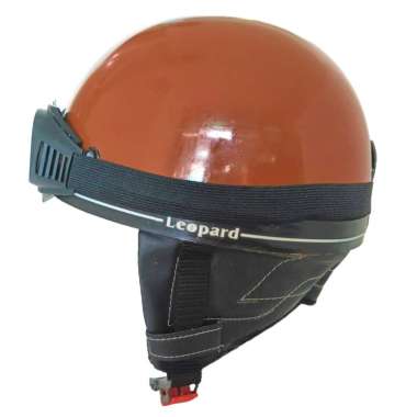 Helm Dewasa Glossy Chips Leopard kacamata nazi