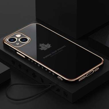 Casing IPHONE 13 Case IPHONE 13 Premium Silikon Plating iPhone 13 Hitam