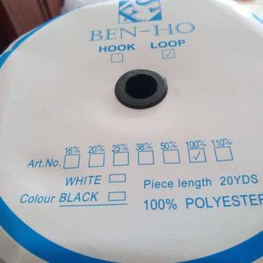 velcro perekat 10 cm warna krem muda 2 roll (kasar dan halus) Multicolor