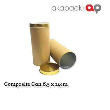 Tabung Composite Can 6,5x14 | Tabung Karton Laminasi Foodgrade | Tabung Aluma