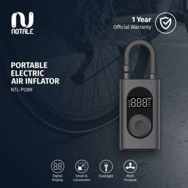 Notale Air Pump Inflator Mini Portable Electric Pompa Ban Mobil Sepeda