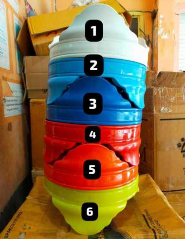 TEBOK PVC TEBAL PLUS PION DIAMETER 33 CM UNTUK SANGKAR LOVEBIRD