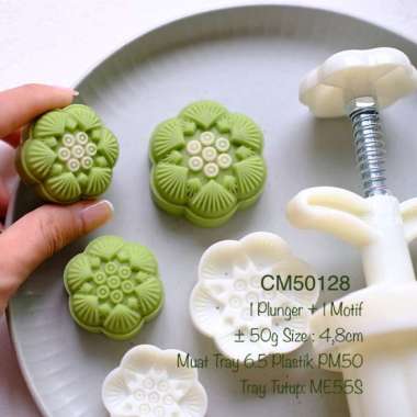 Cetakan Lotus 25g CM2544 50g CM50128 Nastar Mooncake Cookies CM50128-50GR