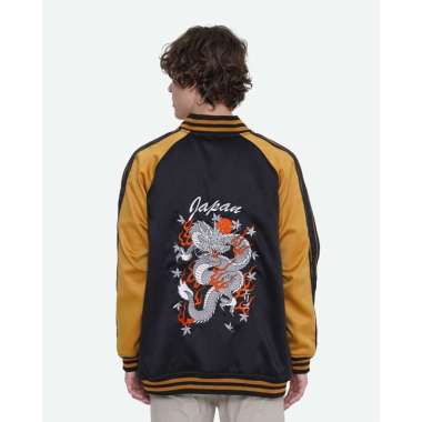 Erigo Sukajan Jacket Tsurui Black S