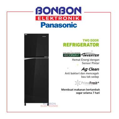 Panasonic Kulkas 2 Pintu 211 L NR-BB221Q-PK/NR BB221Q PK Prime Fresh