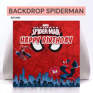 Backdrop Banner SPIDERMAN / Banner Tembok Dekorasi Ulang Tahun Spiderman Banner Flag Bentuk A