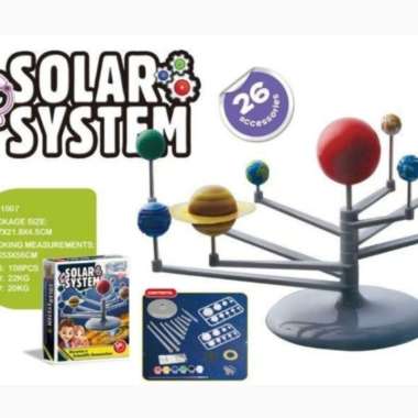 mainan edukasi eksperimen science sistem tata surya diy solar system