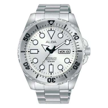 Jam Tangan Pria Alba AL4491X1 - Mechanical Watch Stainless Steel 44mm