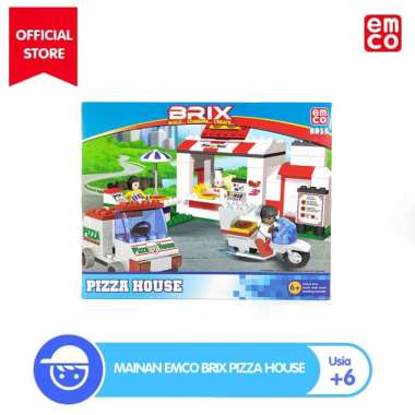 mainan emco brix pizza house