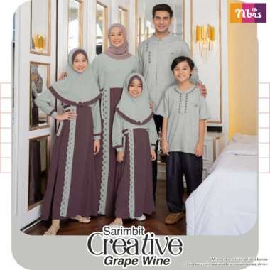Baju Muslim Nibras Family Creative Warna Ungu Abu Couple Keluarga 2022 Varian Based Information Semu