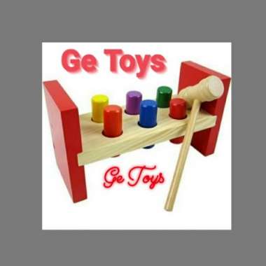 ge toys hammer kayu/ ketok palu mainan edukatif terapi wicara