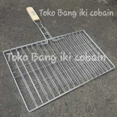 Panggangan Sate Stainless Bakaran Sate Penjepit Sate BBQ Ukuran Jumbo