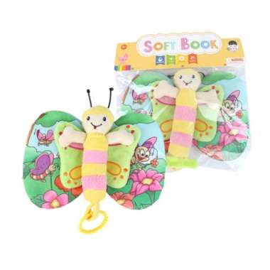 baby cloth book - butterfly -- mainan montesori 2021 -- kado anak