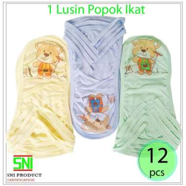1 lusin Popok Ikat Tali Katun Tebal Bayi Polos Perlengkapan Bayi Baru Lahir Newborn SQ