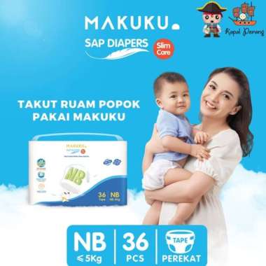 Makuku Slim Care SAP Diapers NB36
