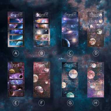 Stargazer Space Label Memo Set - Kertas Catatan - Catatan Kecil - VARIAN D