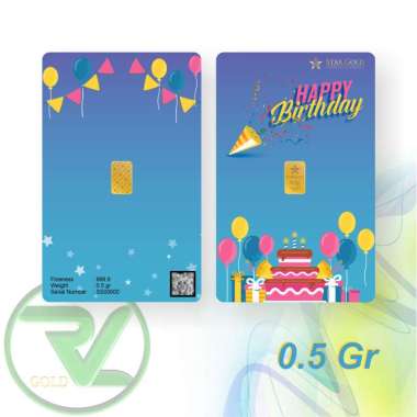 Logam Mulia StarGold Edisi Birthday 1 0.5 gram