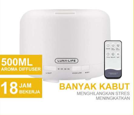 Aroma Diffuser Humidifier Ultrasonic 500Ml + Remote - 500 - 500Ml Multicolor