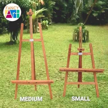 Stand Lukis Kayu Tripod Wooden Easel Kanvas Lukis Multicolor