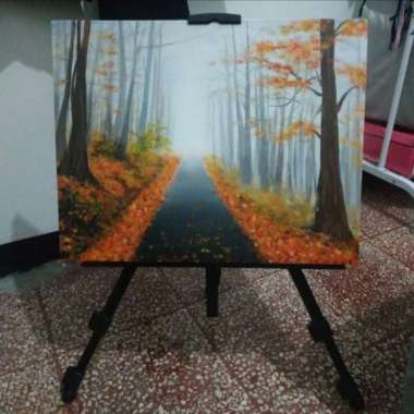 Easel Lukis Stand Lukisan Standing Frame Foto Tripod Multicolor