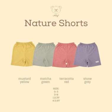 NARY NATURE SERIES Pants Pendek - Celana Bayi & Anak (0-6Bulan & 1-3 Tahun) - Lavie Baby House Mustr