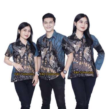 Atasan Batik Permata - Batik Couple - Blouse/Hem Batik - Seragam Batik Hem Batik XXL