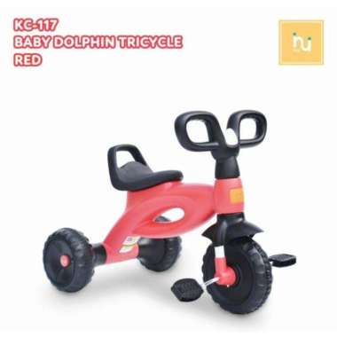 Sepeda Goes Anak Roda Tiga Inui Baby Dolphin Tricycle KC-117 Merah