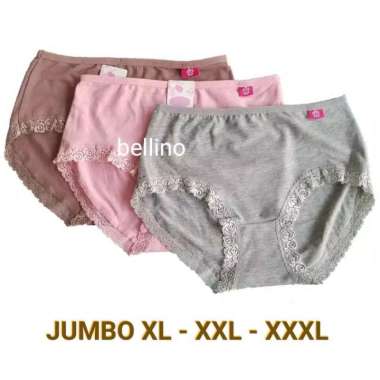 PAKAIAN DALAM WANITA CD GRISINA RENDA KATUN JUMBO XL XXL XXXL XXXL Random