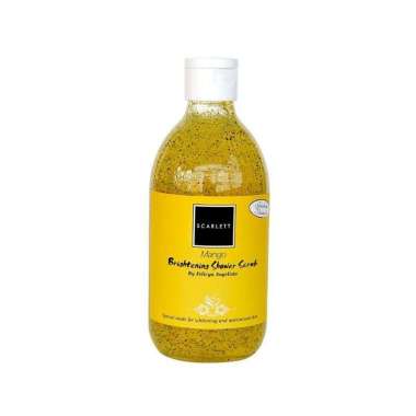 SCARLETT WHITENING SCRUB BODY WASH 300 ML - BPOM DAN HALAL READY STOCK MANGO