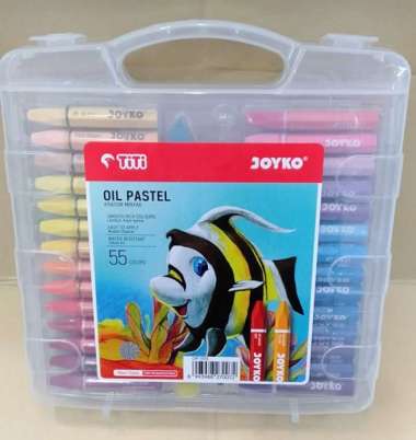 Crayon Titi/Oil Pastel Isi 55 Warna Multicolor