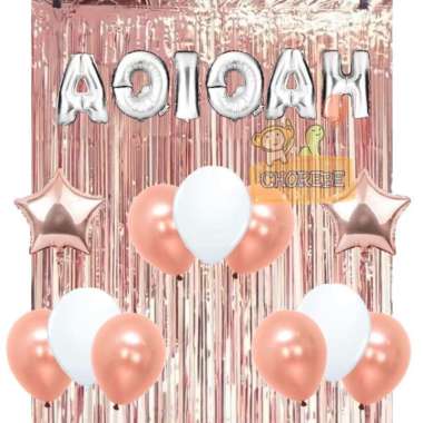 Paket Dekorasi Balon Pesta Aqiqah Anak Cewek Perempuan