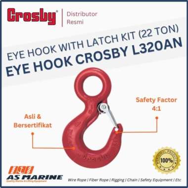 15 Ton Crosby S-320AN Eye Hook – Alloy – Florida Wire & Rigging