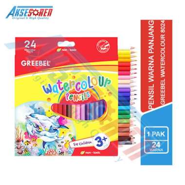 Aksesoren Pensil Warna Air Greebel Watercolour Pencils / Alat Lukis / Perlengkapan Menggambar / Pins