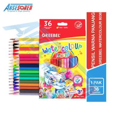 Aksesoren Pensil Warna Air Greebel Watercolour Pencils / Alat Lukis / Perlengkapan Menggambar / Pins