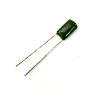 [10pcs] Kapasitor Milar 222 2n2 Mylar Capacitor 10pcs Hijau