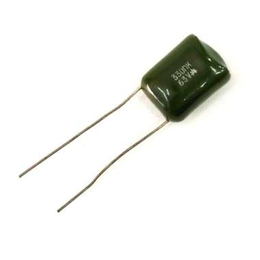 [5pcs] Kapasitor Milar 334 330nF Mylar Capacitor 5pcs Hijau