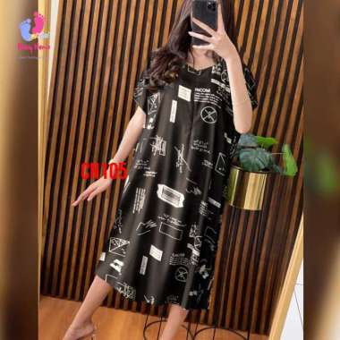 Daster Pendek Busui Kekinian Panjang Selutut Bahan Rayon LD 120cm CN105