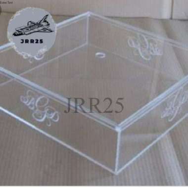 akrilik wedding flower bunga dekor cake holder box tempat kue