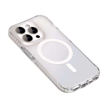 Hard Case Magnetic Pro TPU Bumper Fashion Casing Iphone 13 14 PRO MAX 13 Pro Putih