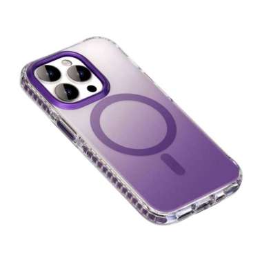 Hard Case Magnetic Pro TPU Bumper Fashion Casing Iphone 13 14 PRO MAX 14 Pro Ungu