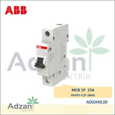 MCB 1P 25A 6kA SH201-C25 2CDS211001R0254 ABB SH 201
