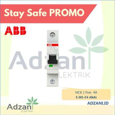 [ABB] MCB 1P 4A S201-C4 2CDS251001R0044 S 201