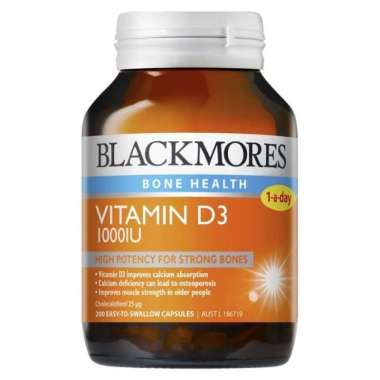 Blackmores Vitamin D3 Vit D Untuk Kalsium Tulang &amp; Otot Orang Dewasa