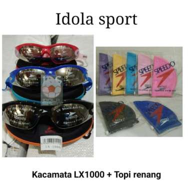 KACAMATA RENANG SPEEDS LX1000 + TOPI RENANG MURAH