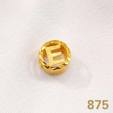 Pandora Huruf E Bulat Mata Kalung Bandul Mata Gelang Asli Kadar 875