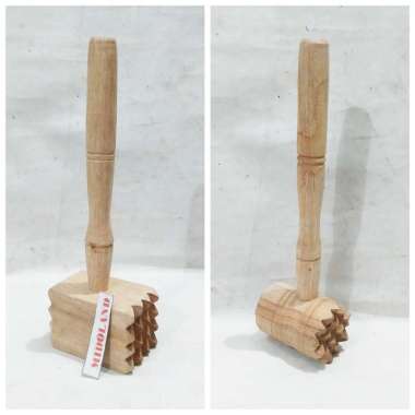 Palu dapur pelunak Daging Praktis bahan kayu bentuk kotak