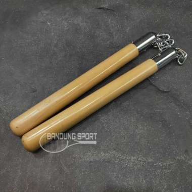 Double Stick Dobel Stik Ruyung Kayu Putih / Nunchaku Yingcai