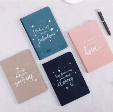 Buku Tulis Catatan Bergaris Kekinian Diary Agenda A5 Ruled Notebook VAR 4