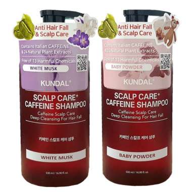 Kundal Scalp Care and Caffeine Shampoo 500ml Baby Powder