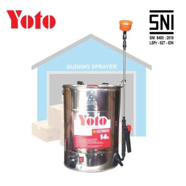 ALAT SEMPROT ELEKTRIK-AUTOMATIC HAND SPRAYER YOTO YT 14L BATERAI STAIN
